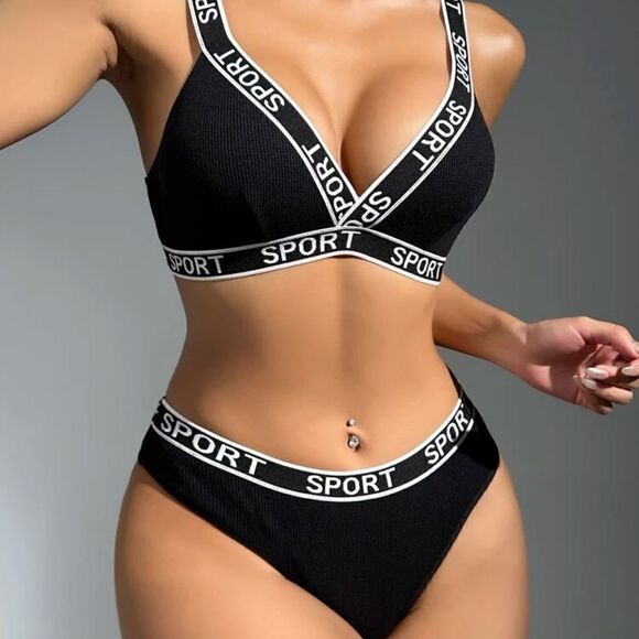 Sexy Sport Bralette and Panty Lingerie Set - Picture 5 of 10